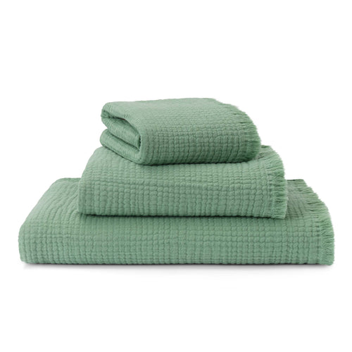Seia Cotton Towel [Dark sage]