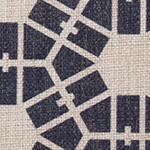 Selsey cushion cover, dark blue & natural, 100% linen |High quality homewares