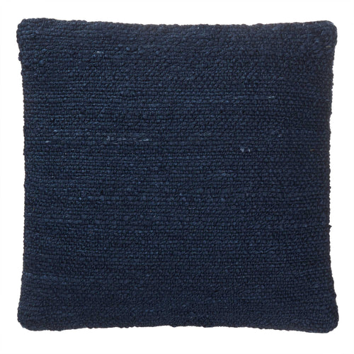 Silani Cushion blue, 90% jute & 10% cotton & 100% cotton