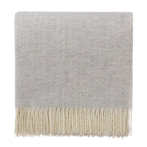 Siljan Cashmere Blanket light grey melange, 50% cashmere wool & 50% merino wool