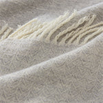 Siljan Cashmere Blanket light grey melange, 50% cashmere wool & 50% merino wool | URBANARA cashmere blankets