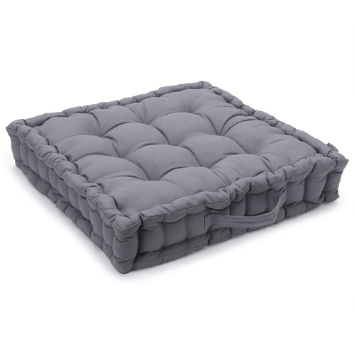 Silna Floor Cushion pigeon blue, 100% cotton & 100% polyester
