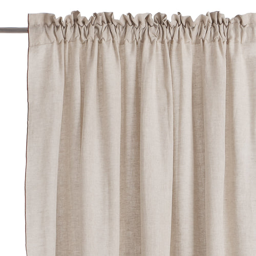 Sines Linen Curtains [Natural & Conker]