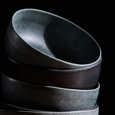 Malhou bowl, black, 100% stoneware