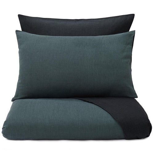 Sobral pillowcase, green grey & black, 100% cotton