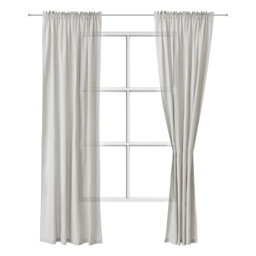 Solana Cotton Curtain (Set of 2) [Light grey]