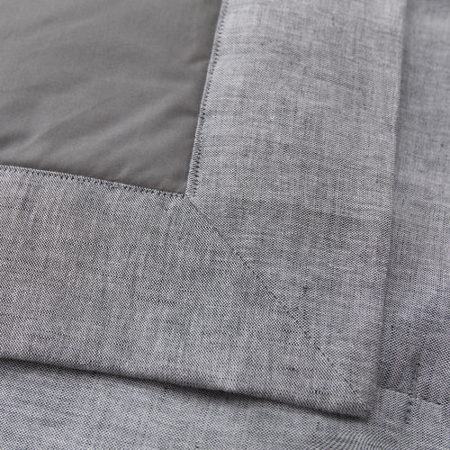 Solosa Linen-Cotton Bedspread [Charcoal]