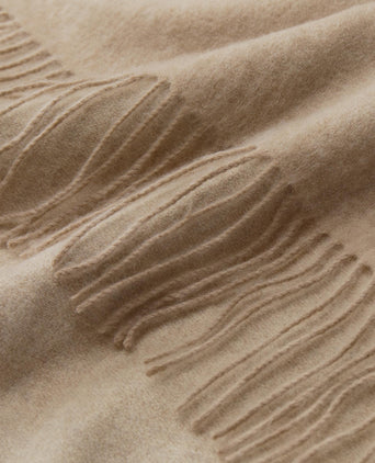 Sontra Cashmere Merino Blanket [Beige & Cream]