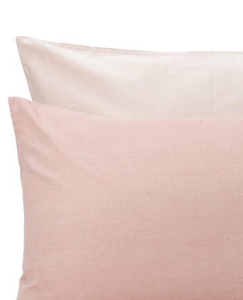Soure duvet cover, dusty pink & natural white, 100% cotton