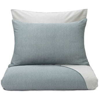 Soure duvet cover, forest green & natural white, 100% cotton