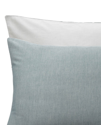 Soure duvet cover, forest green & natural white, 100% cotton