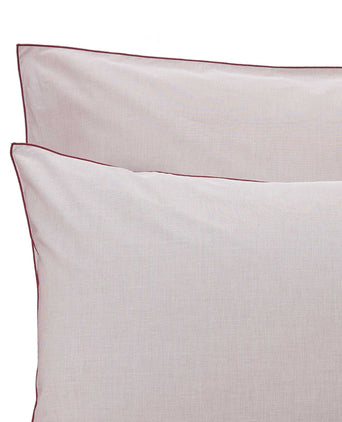 Sousa Bed Linen dark red & white, 100% cotton