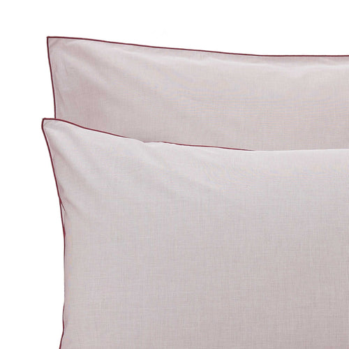 Sousa Pillowcase in dark red & white | Home & Living inspiration | URBANARA