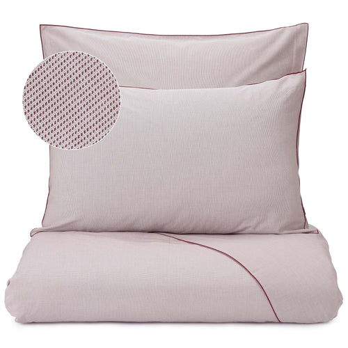 Sousa Bed Linen dark red & white, 100% cotton