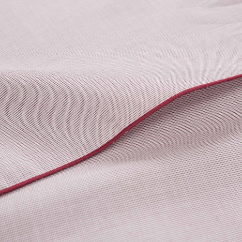 Sousa Pillowcase dark red & white, 100% cotton | URBANARA cotton bedding