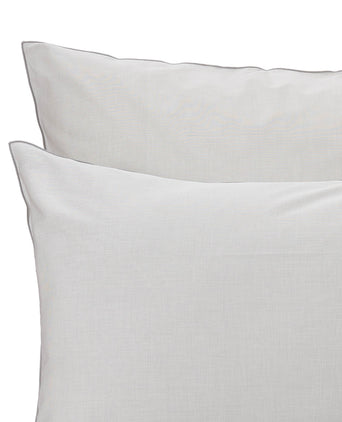 Sousa Bed Linen light grey & white, 100% cotton