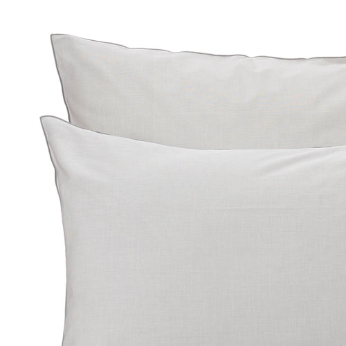 Sousa Pillowcase in light grey & white | Home & Living inspiration | URBANARA