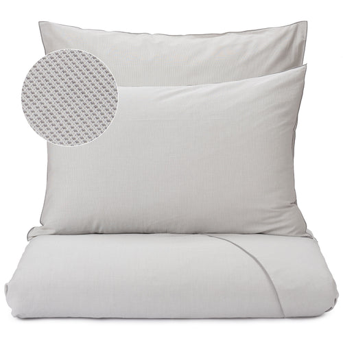 Sousa Pillowcase light grey & white, 100% cotton