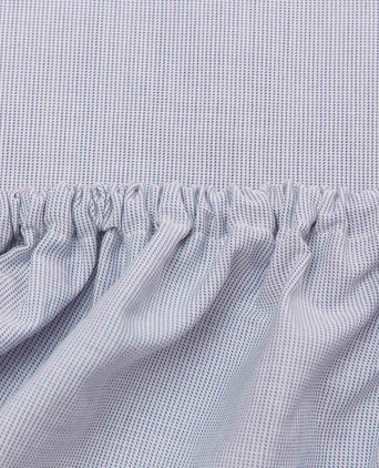 Sousa Fitted Sheet blue & white, 100% cotton
