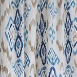 Suide curtain in natural white & dark blue & denim blue, 65% linen & 35% polyester |Find the perfect curtains