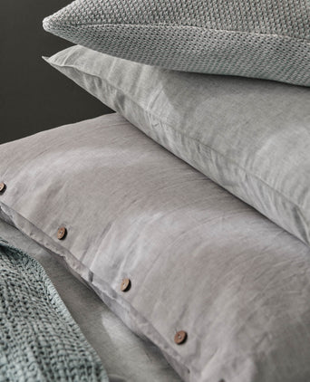 Tolosa Pillowcase light grey, 50% linen & 50% cotton