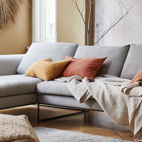 Alvalade Cushion Cover in ochre & grey | Home & Living inspiration | URBANARA