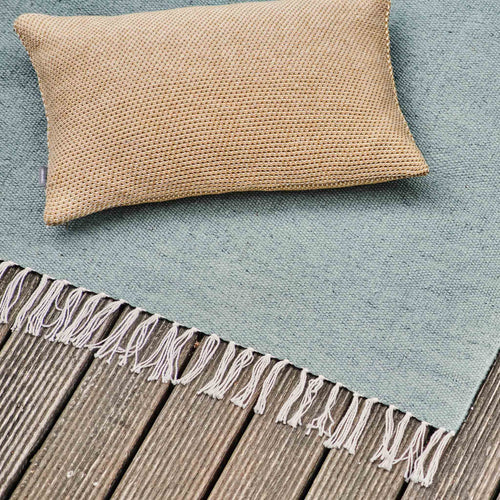 Alvor Cushion Cover in mustard & off-white | Home & Living inspiration | URBANARA