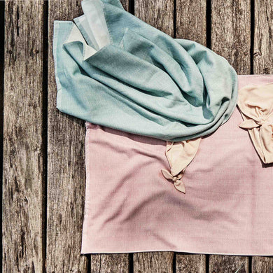 Ilhavo Towel dusty pink & natural white, 100% organic cotton
