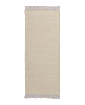 Tadali Wool Runner natural white & off-white, 70% wool & 30% viscose