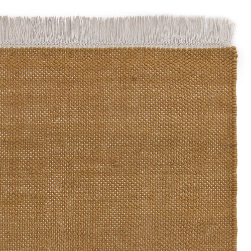 Tadali Wool Runner ochre & off-white, 70% wool & 30% viscose