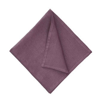 Teis Napkin Set aubergine, 100% linen