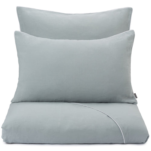 Tercia Bed Linen light green grey & white, 100% linen