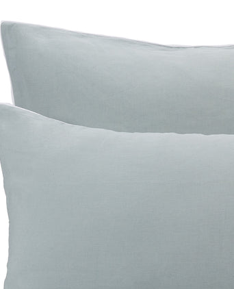 Tercia Bed Linen light green grey & white, 100% linen