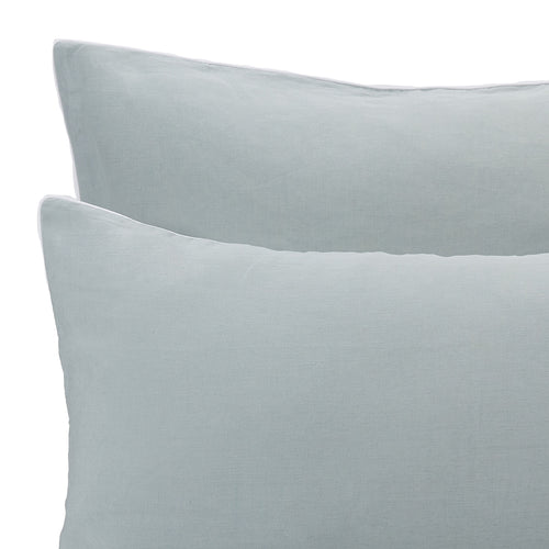 Tercia Bed Linen in light green grey & white | Home & Living inspiration | URBANARA