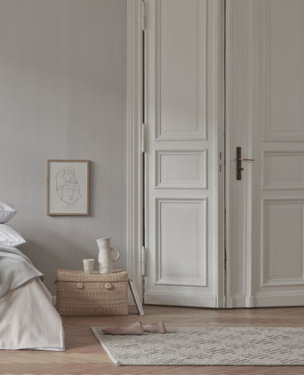 Barod Rug stone grey, 100% wool