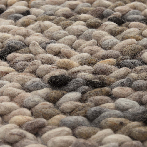 Thela rug, natural & stone grey & ivory, 75% wool & 25% cotton |High quality homewares