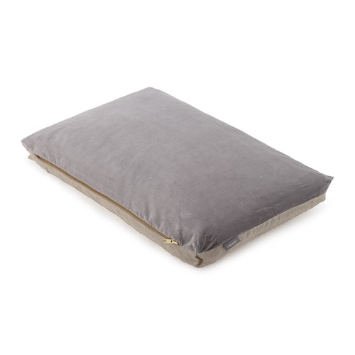 Tipani Cushion grey, 100% cotton & 100% linen