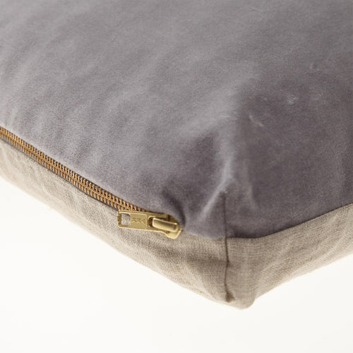 Tipani Cushion grey, 100% cotton & 100% linen | High quality homewares