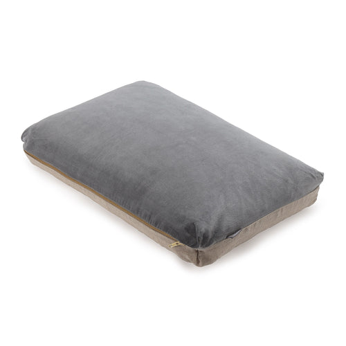 Tipani Cushion green grey, 100% cotton & 100% linen