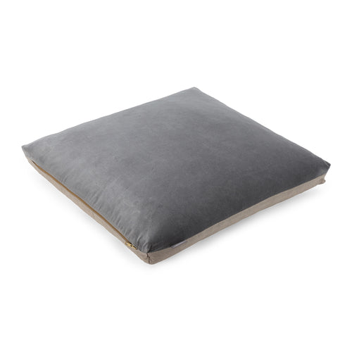 Tipani Cushion green grey, 100% cotton & 100% linen