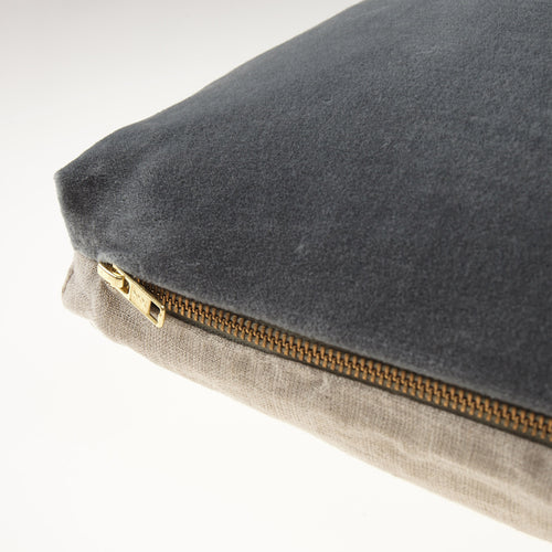 Tipani Cushion green grey, 100% cotton & 100% linen | Find the perfect cushion covers
