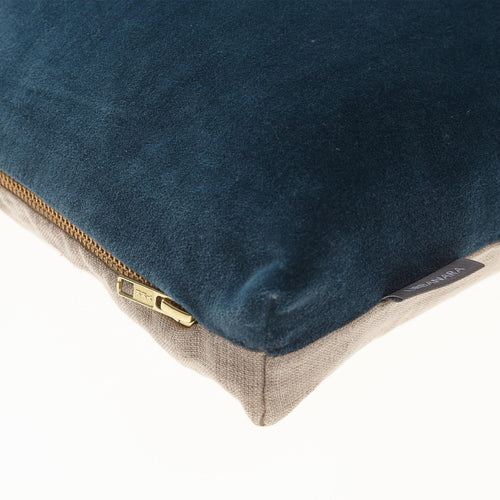 Tipani Cushion teal, 100% cotton & 100% linen | High quality homewares