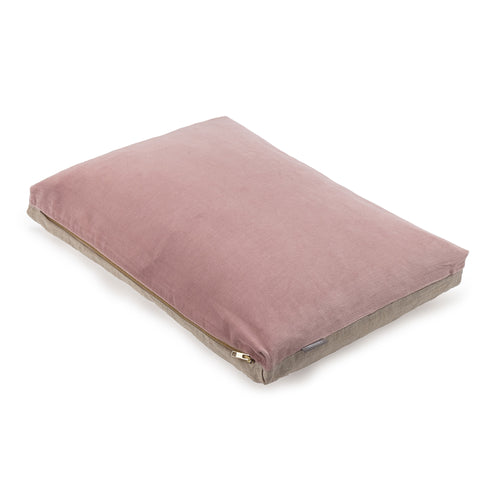 Tipani Cushion blush pink, 100% cotton & 100% linen