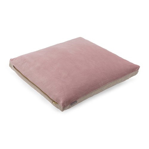 Tipani Cushion blush pink, 100% cotton & 100% linen