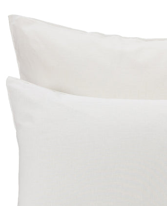 Tolosa Pillowcase white, 50% linen & 50% cotton