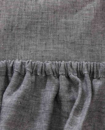 Tolosa Linen Fitted Sheet [Charcoal]