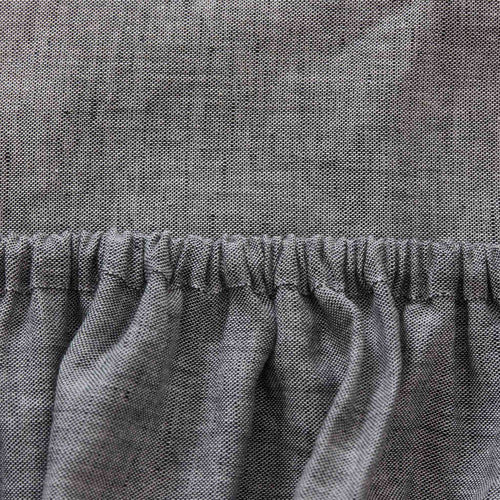 Tolosa Linen Fitted Sheet [Charcoal]