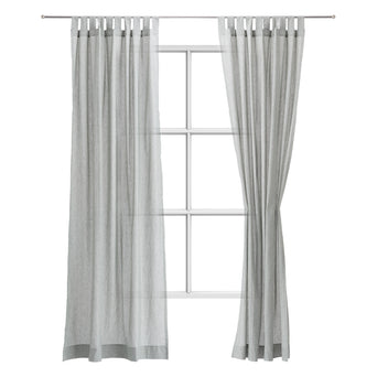 Tolosa Curtain Set green, 50% linen & 50% cotton