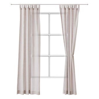 Tolosa Linen Cotton Curtain (set of 2) [Natural]