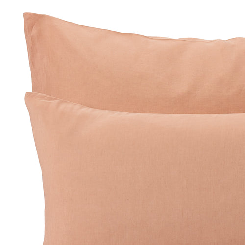 Torreira Linen / Tencel Bedding pale terracotta, 60% linen & 40% tencel | URBANARA linen bedding